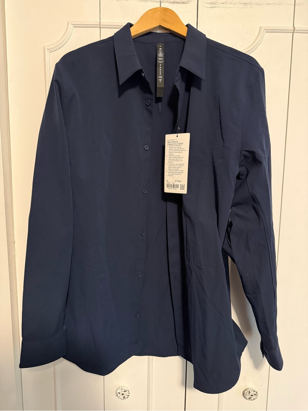 lululemon athletica Men's Dark Navy Button-Down Shirt